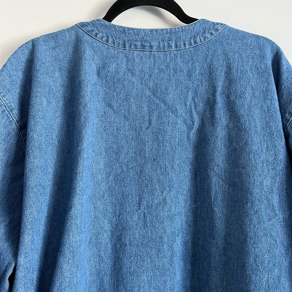 Vintage Saint Germain Paris Funky Embroidered Jean Jacket Size XL - Picture 9 of 13